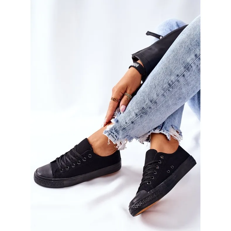 PS1 Women's Classic Black Omerta Sneakers