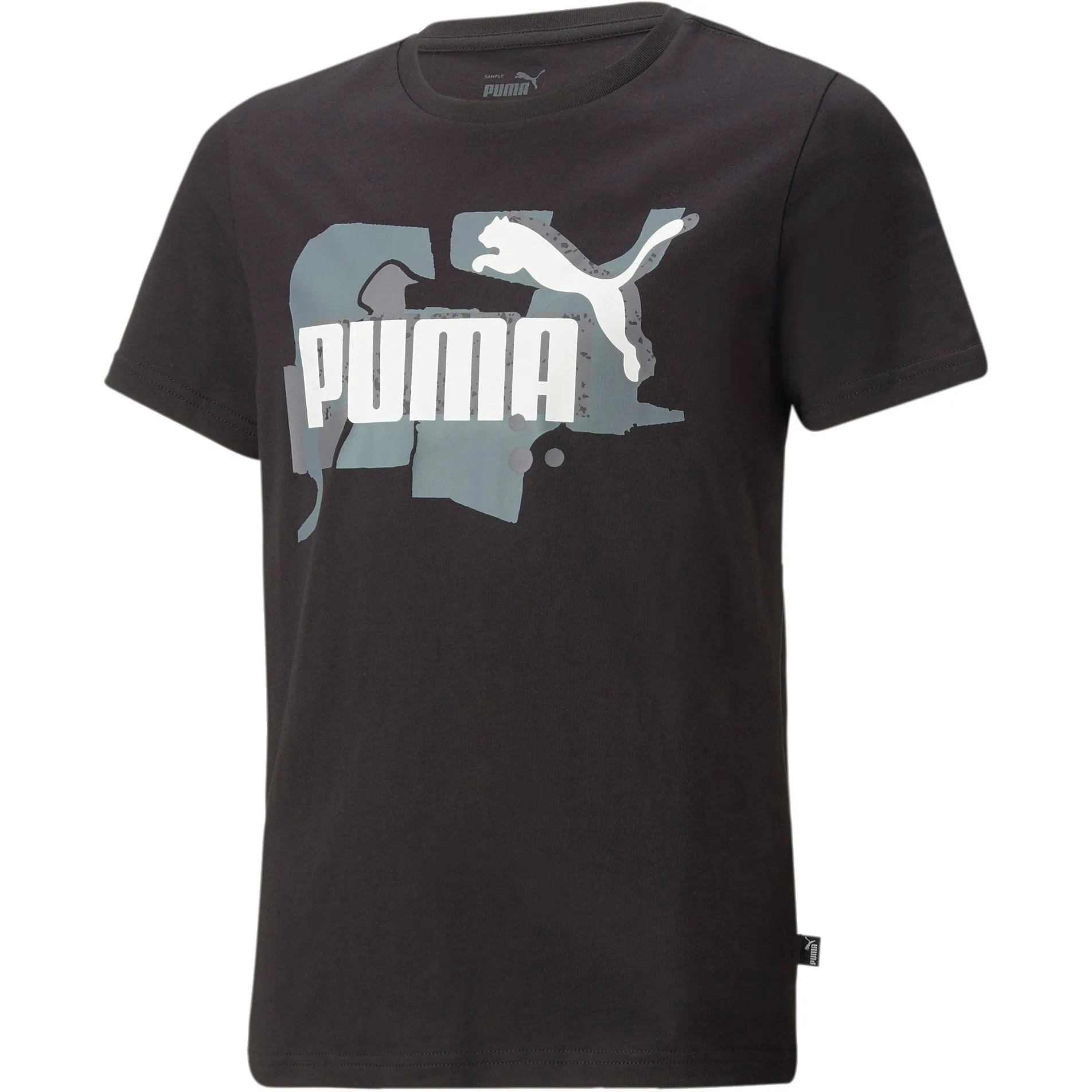 Puma - Essentials+ Street Art Logo T-Shirt Boys puma black