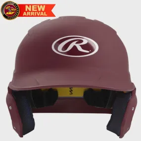 RAWLINGS MAROON MACH BATTING HELMET, SENIOR & JUNIOR SIZES