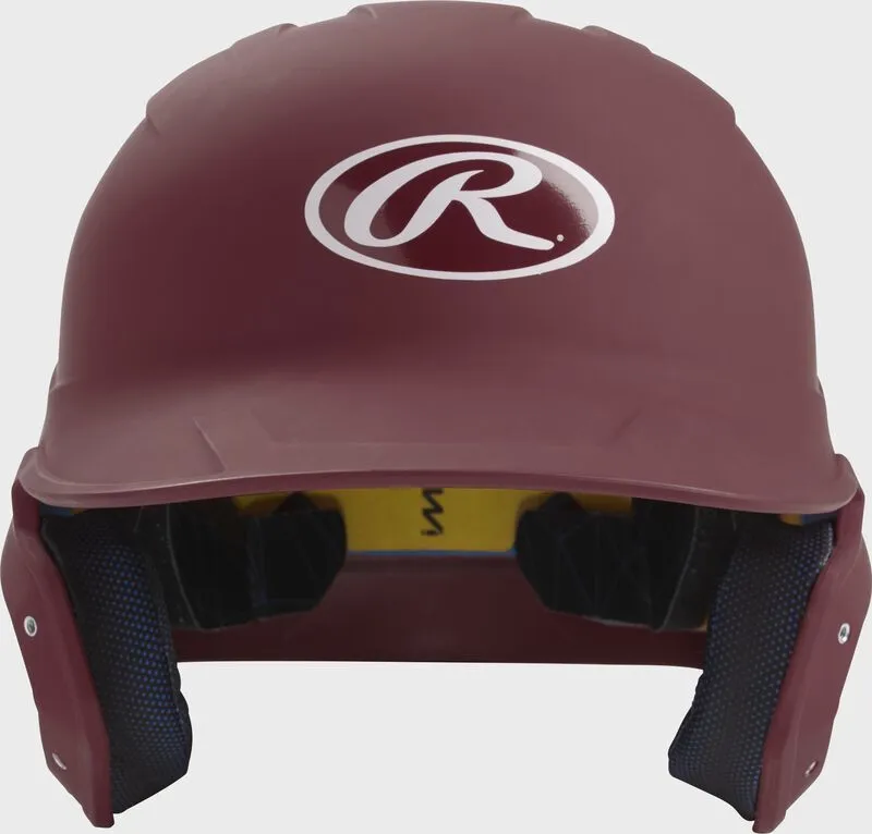 RAWLINGS MAROON MACH BATTING HELMET, SENIOR & JUNIOR SIZES