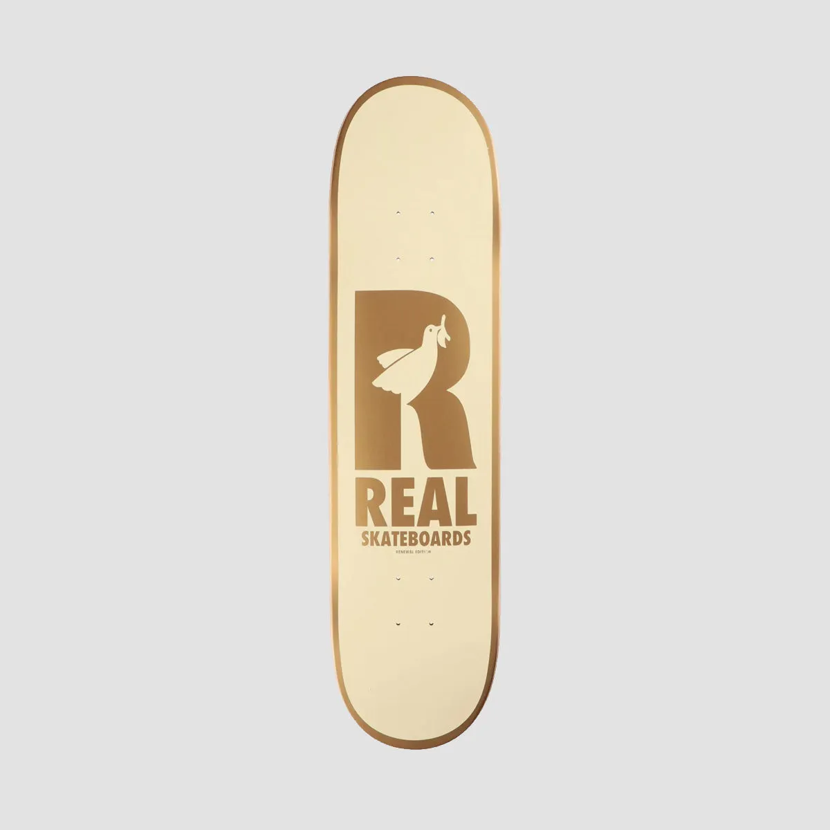 Real Renewal Doves Skateboard Deck Cream - 8.38