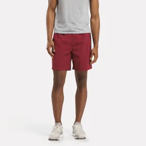 Reebok Identity Crosscheck Woven Shorts Rich Maroon