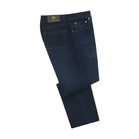  Richard J. Brown Regular-Fit Stretch Japanese Denim 5 Pocket Jeans in Denim Blu