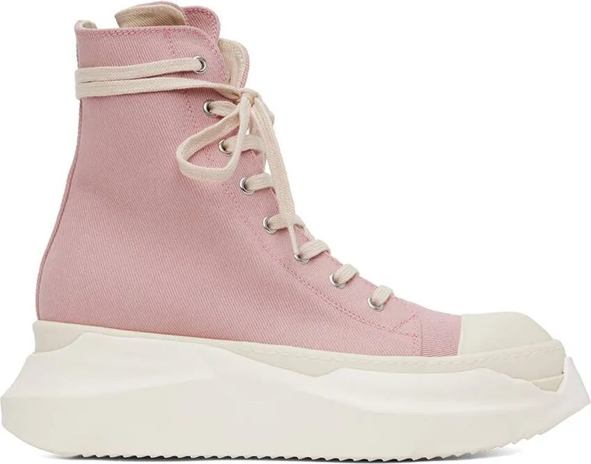 Rick Owens Drkshdw Pink Abstract Sneakers