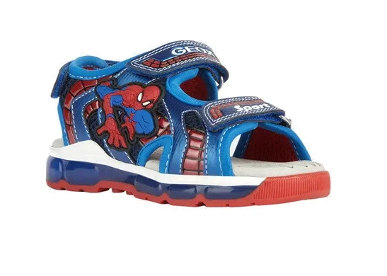 SANDALI  GEOX BAMBINO ANDROID SPIDER MAN  NAVY/ROYAL J350QA 014CE C4226 TG:27