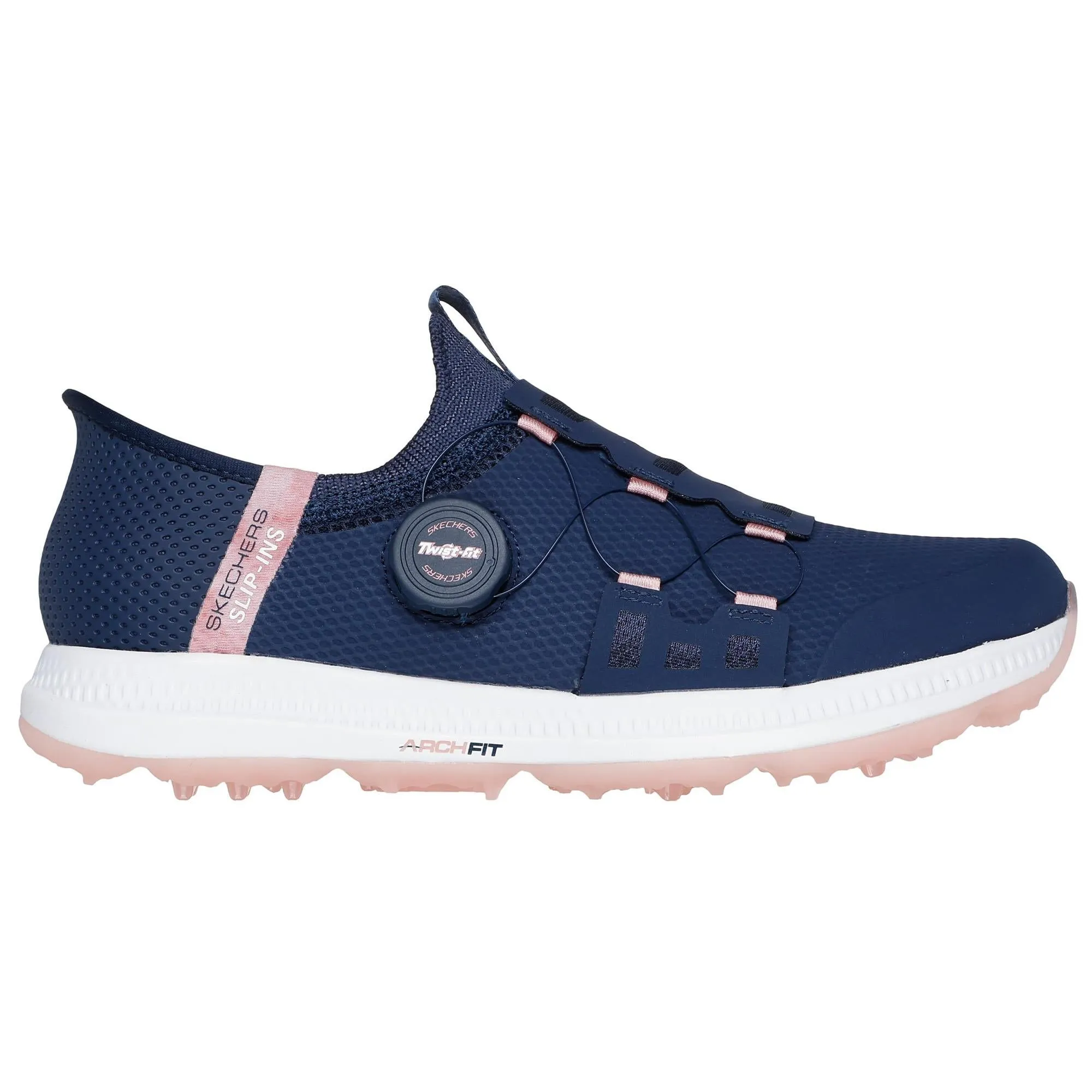 Skechers Go Golf Elite 5 Slip In Ladies Golf Shoes Navy/Pink