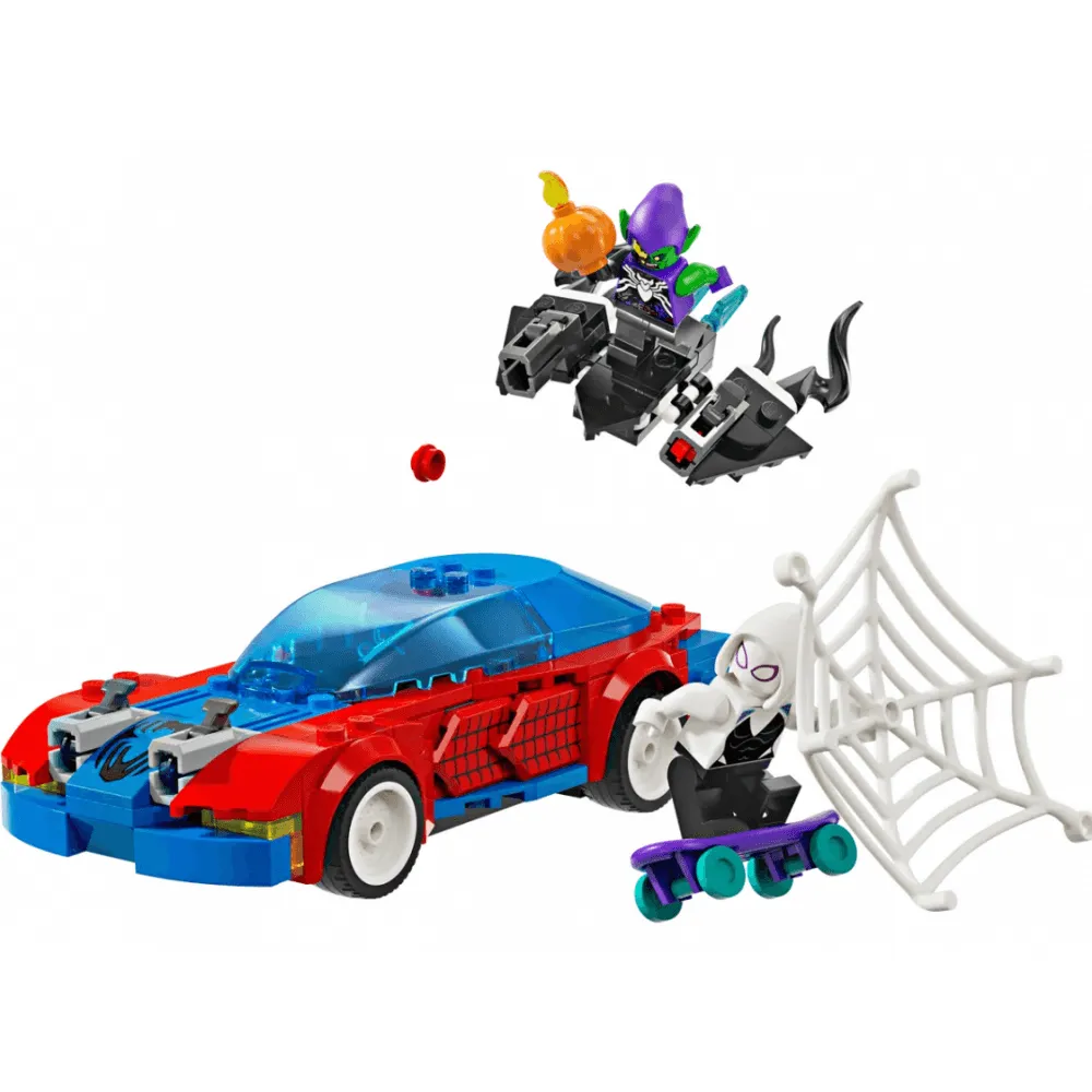 Spider-Man Race Car & Venom Green Goblin