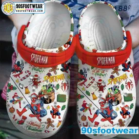 Spiderman Crocs with Christmas-Themed Spider-Man Marvel Superhero Clog for Fan