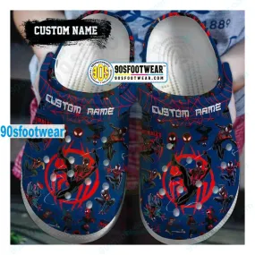 Spiderman Crocs with Spider-Man Cartoon Movie Pattern Marvel Superhero Clog for Fan