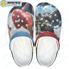 Spiderman Crocs with Spider-Man vs Vulture Pattern Marvel Superhero Clog for Fan