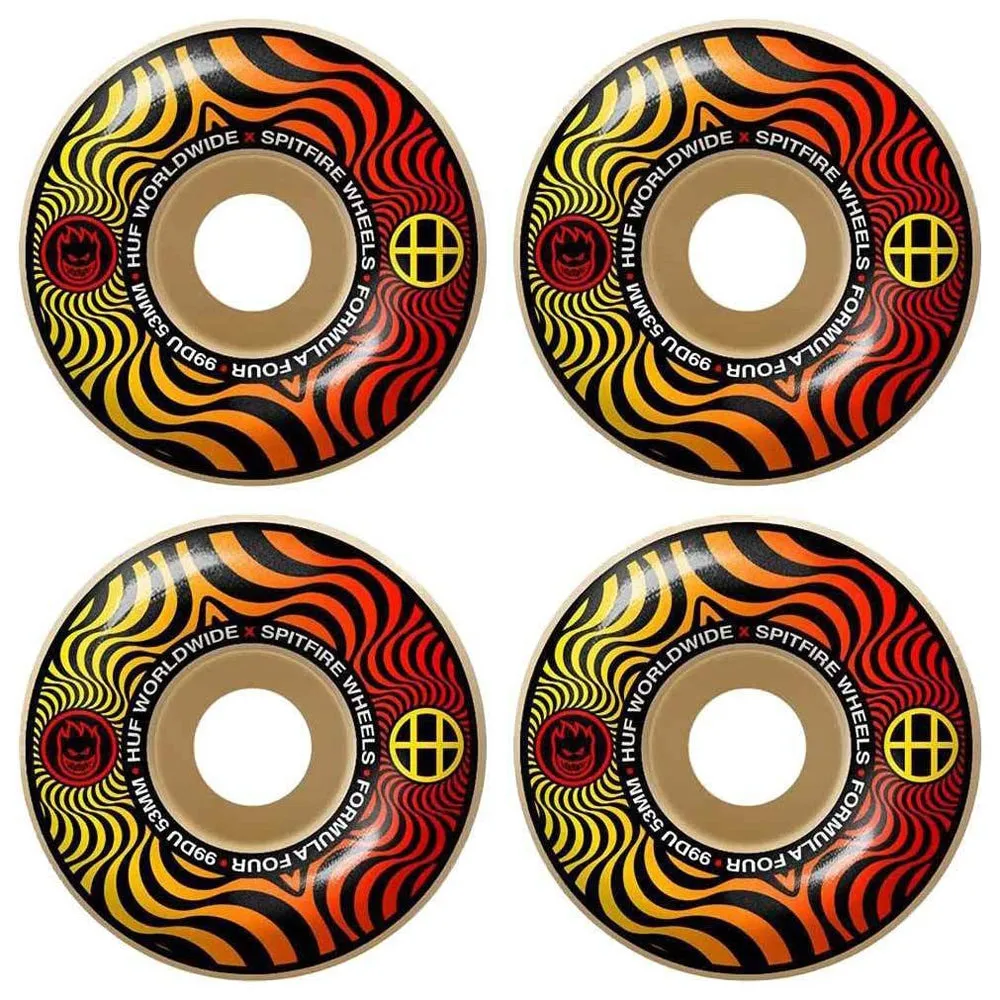 Spitfire Huf Swirl Classic 53mm Skateboard Wheels