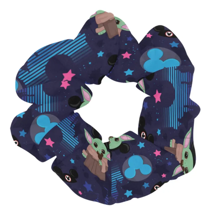 Star Wars Baby Yoda Castle Hair Scrunchie