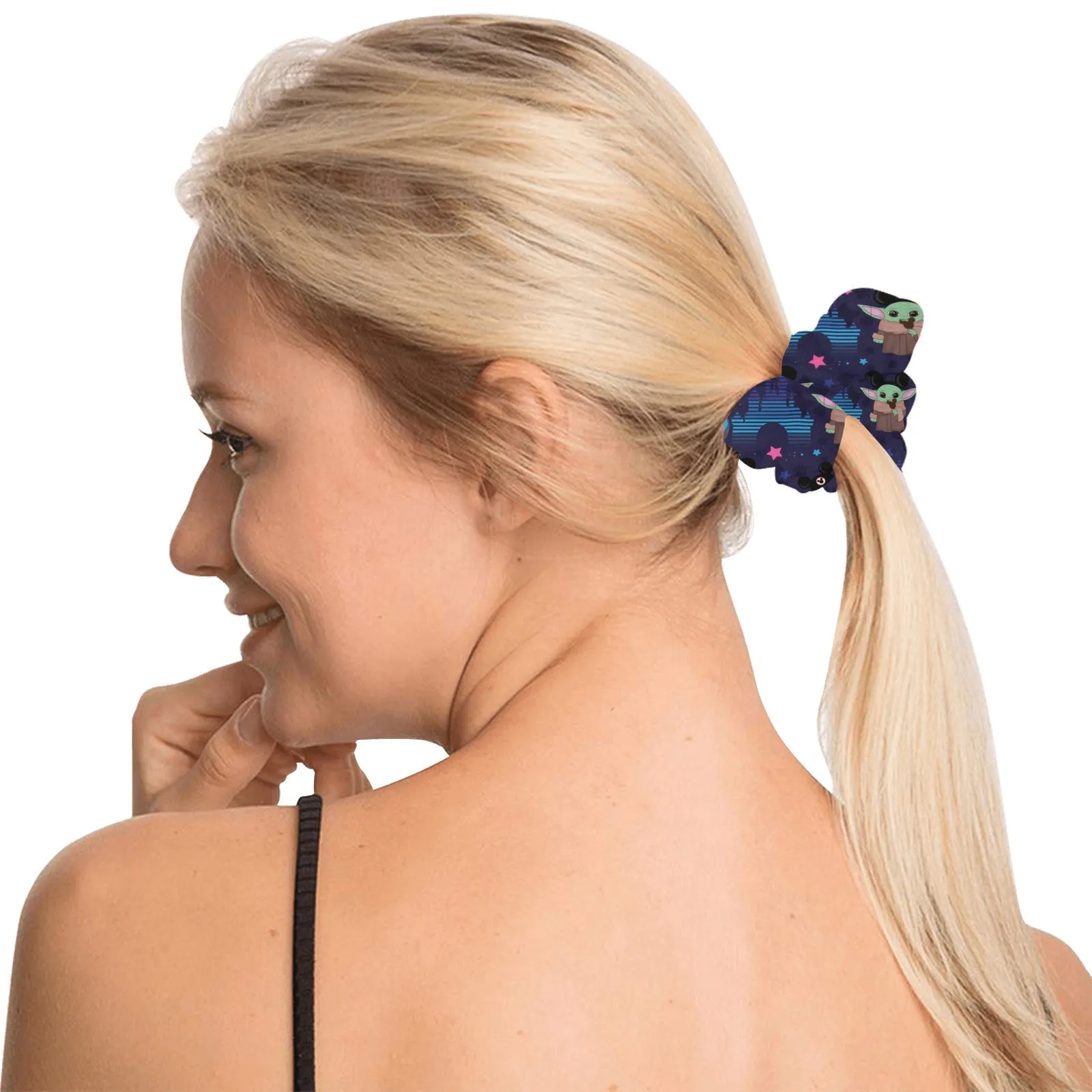 Star Wars Baby Yoda Castle Hair Scrunchie