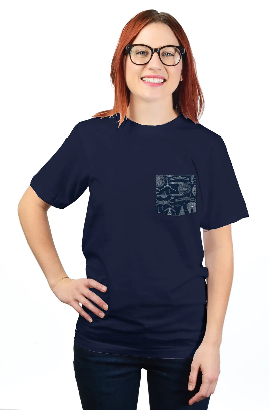 Star Wars Blueprints Pocket Tee