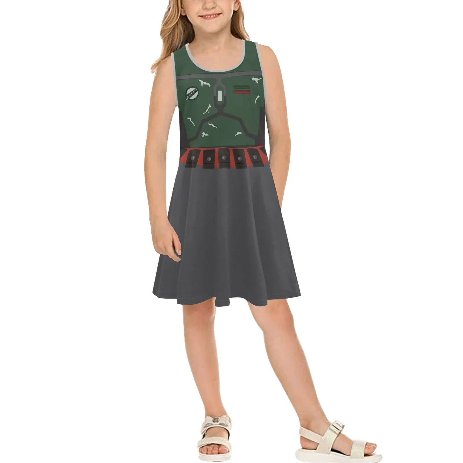 Star Wars Boba Fett Girls' Sleeveless Sundress