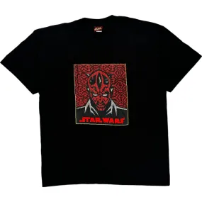 Star Wars Darth Maul Graphic T-Shirt - XL - Black Cotton