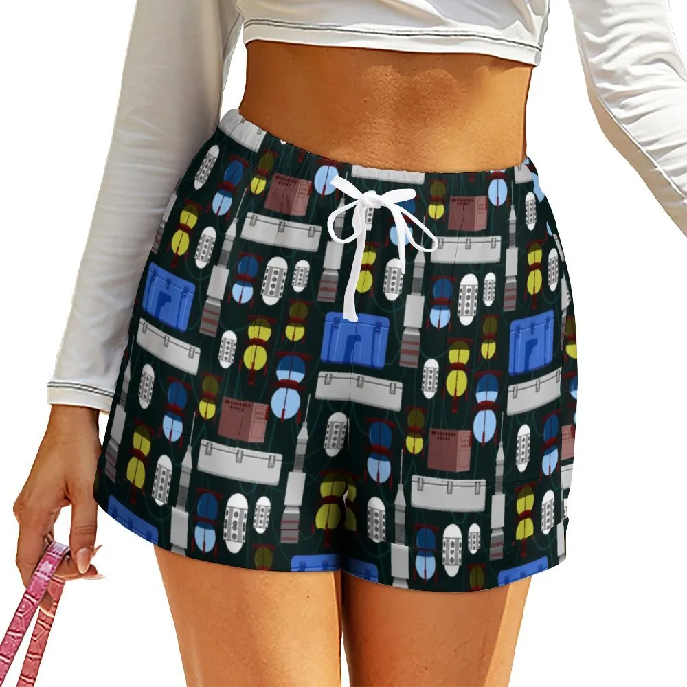 Star Wars Droids Women's High-Waisted Loose Shorts With Pockets