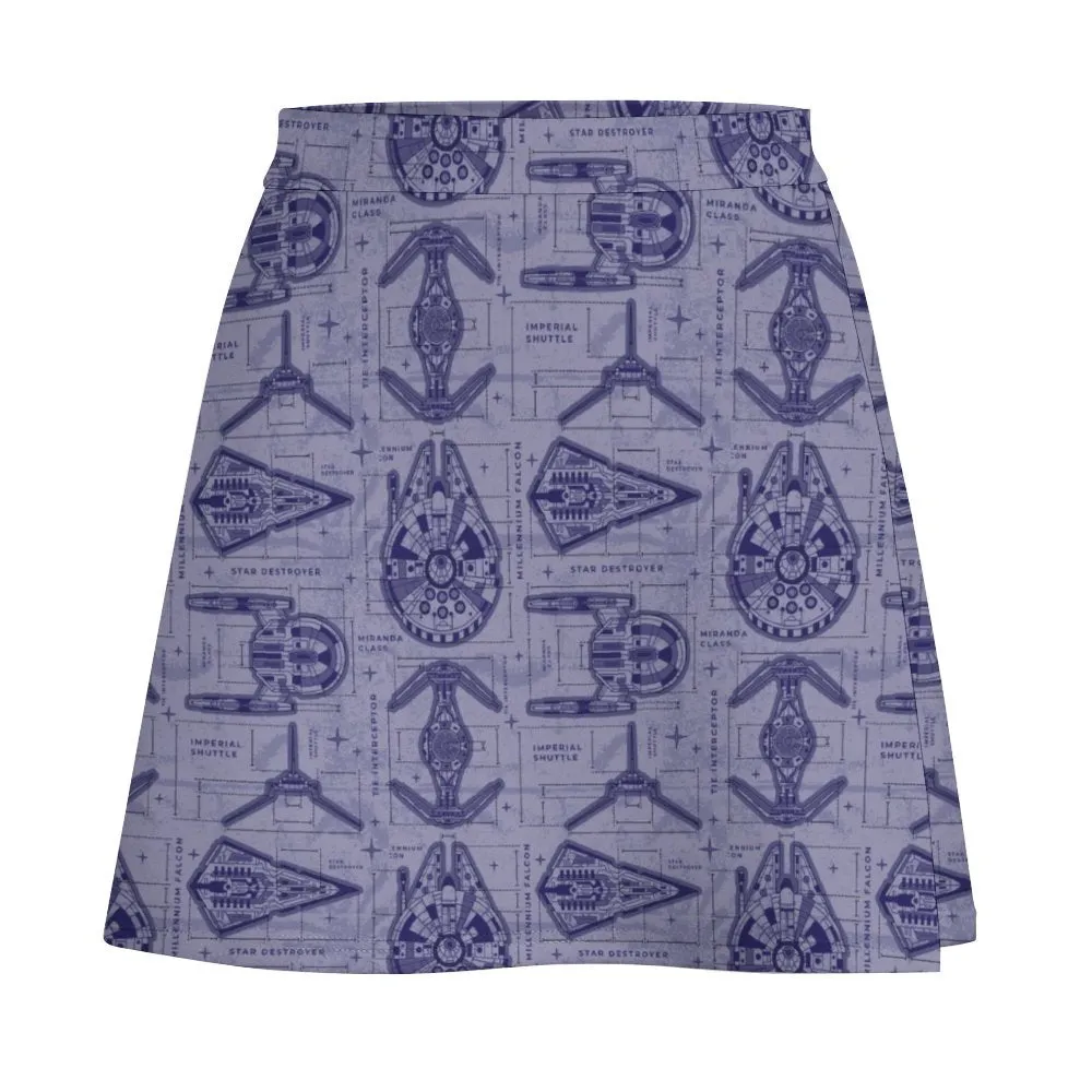 Star Wars Ship Blueprints Short skirt