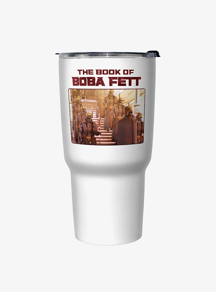 Star Wars The Book of Boba Fett Take Cover White Stainless Steel Travel Mug