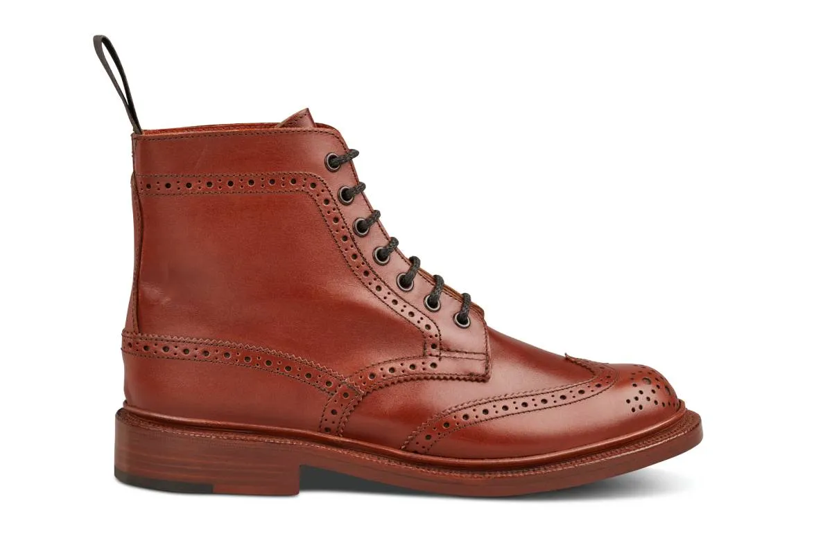 Stephy Brogue Boot - MARRON ANTIQUE