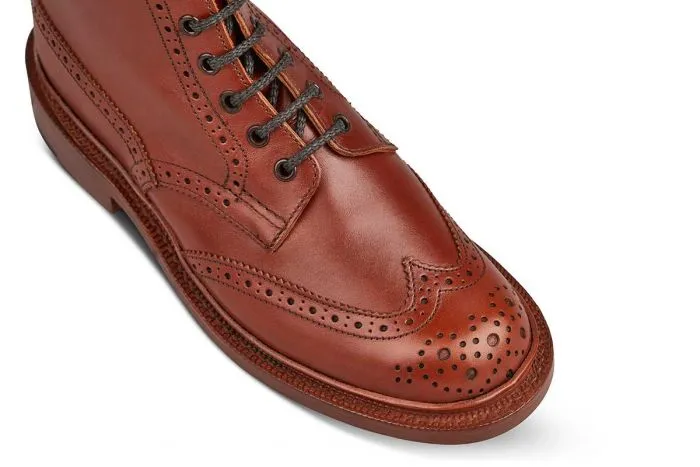 Stephy Brogue Boot - MARRON ANTIQUE