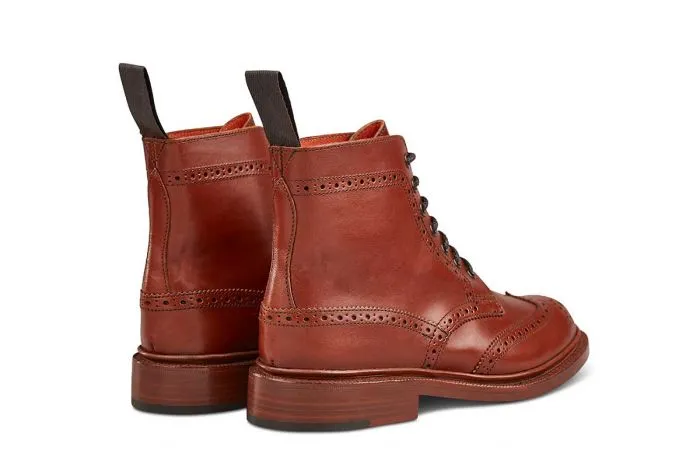 Stephy Brogue Boot - MARRON ANTIQUE