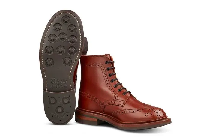 Stephy Brogue Boot - MARRON ANTIQUE