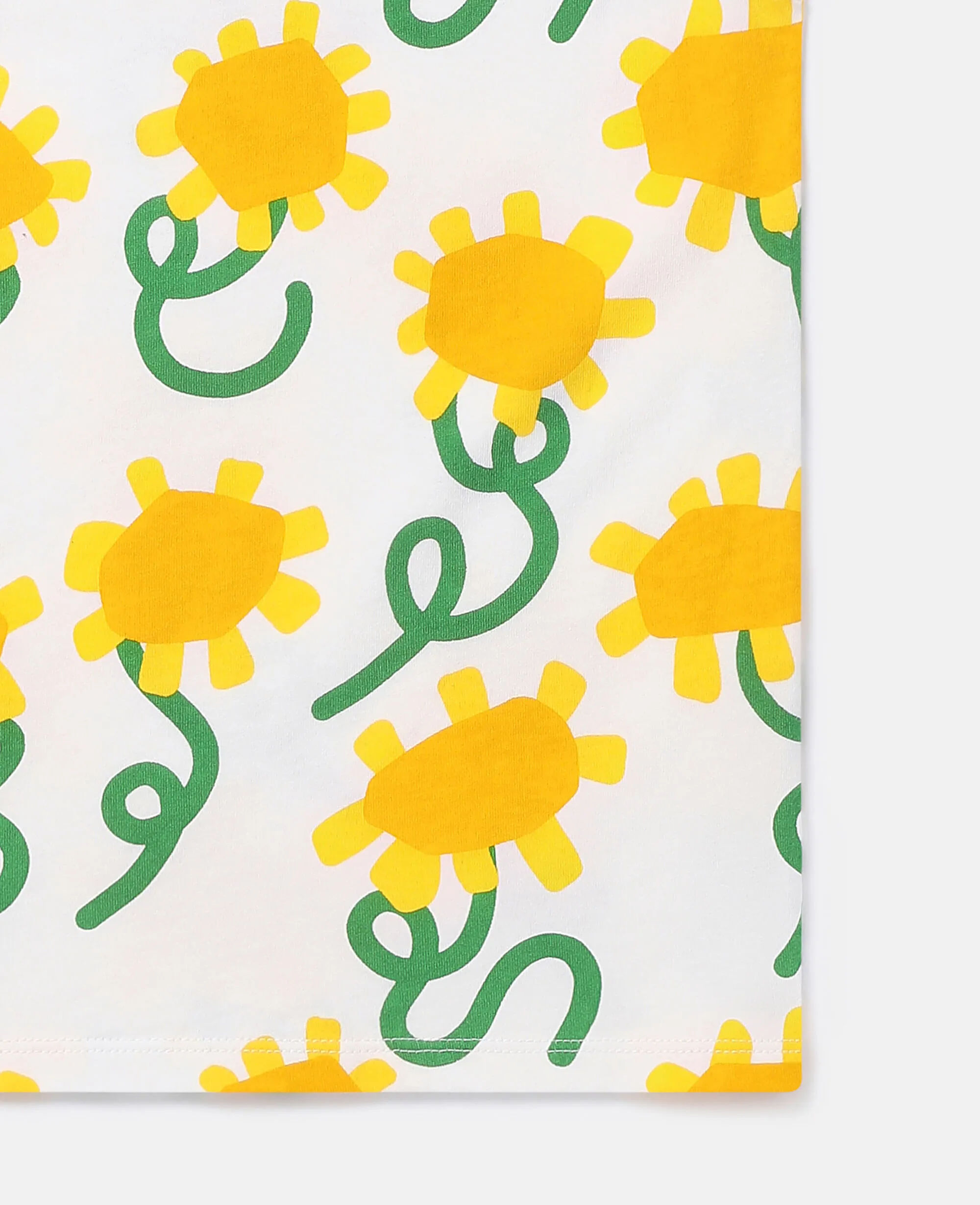 Sunflower Print Sleeveless Top