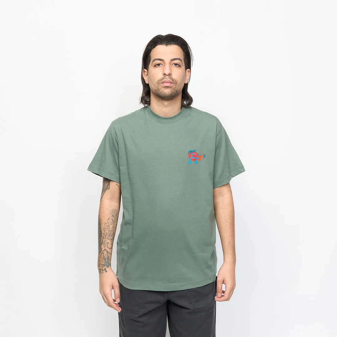 Tired Skateboards - Music SS Tee Organic (Green)