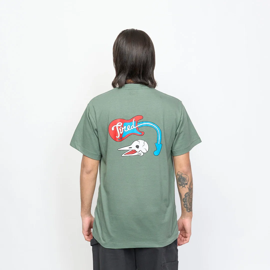 Tired Skateboards - Music SS Tee Organic (Green)