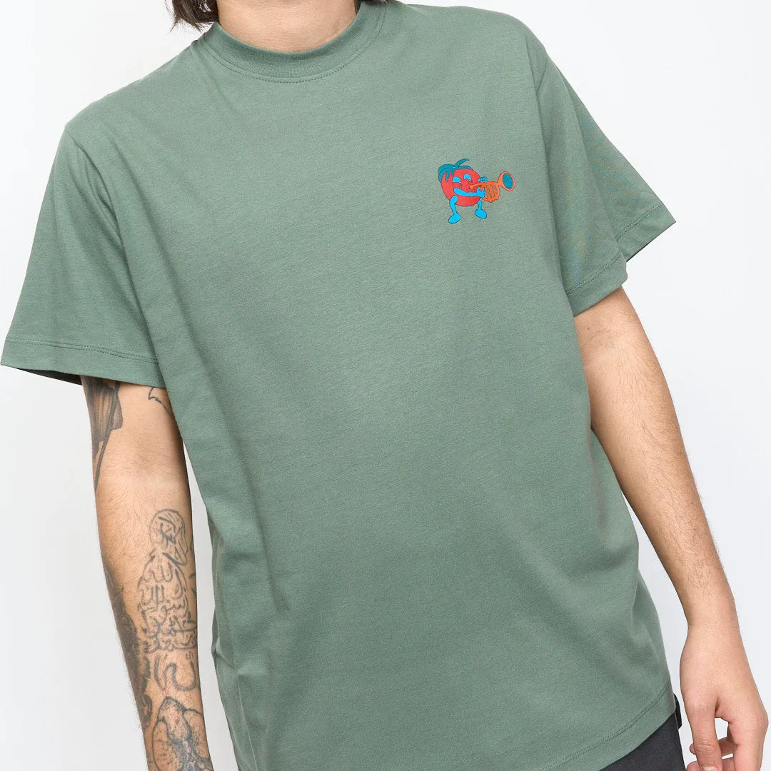 Tired Skateboards - Music SS Tee Organic (Green)