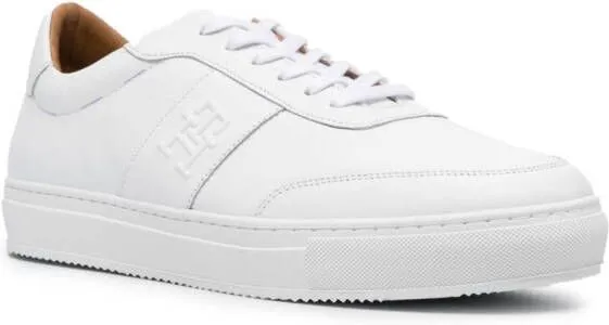 Tommy Hilfiger embossed-monogram low-top sneakers White