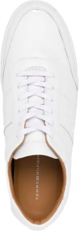 Tommy Hilfiger embossed-monogram low-top sneakers White