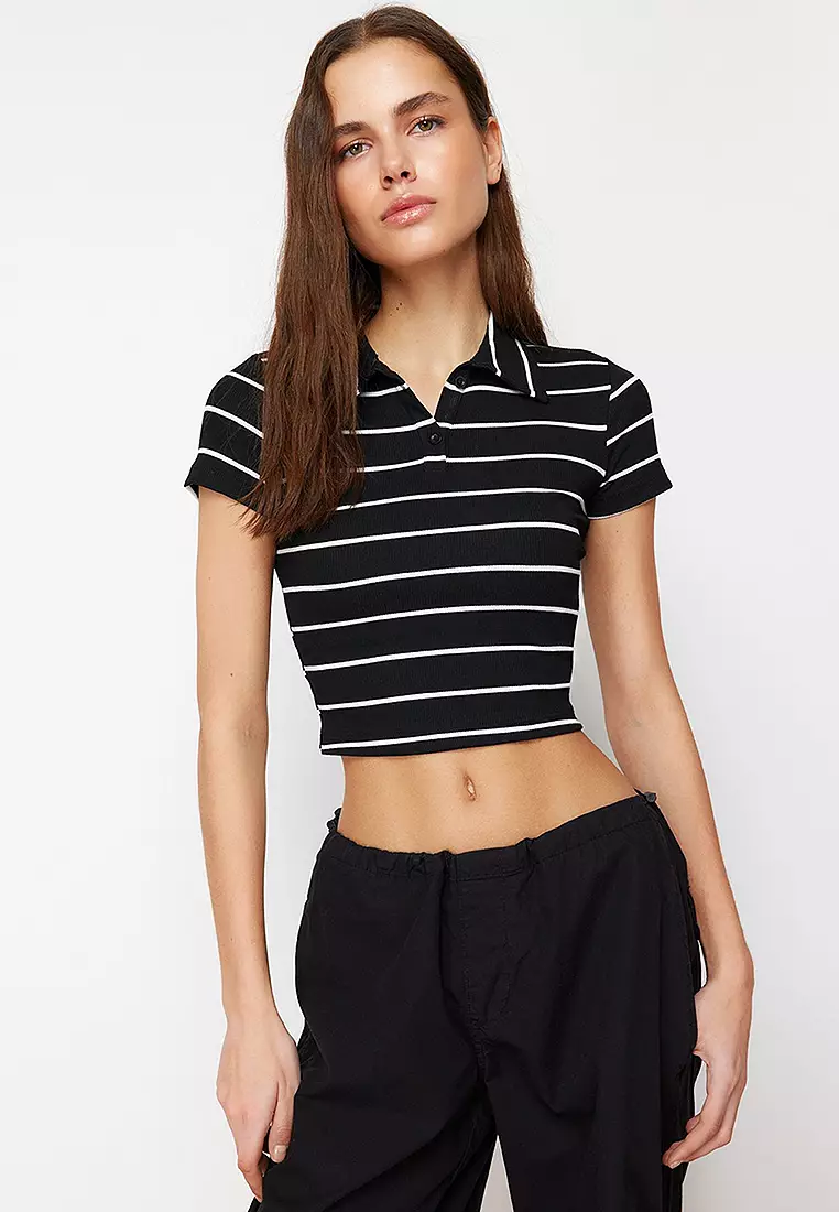 Trendyol Striped Polo Blouse