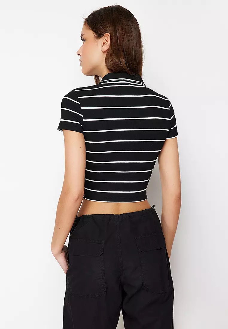 Trendyol Striped Polo Blouse