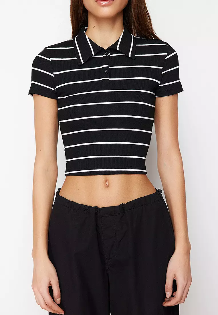 Trendyol Striped Polo Blouse