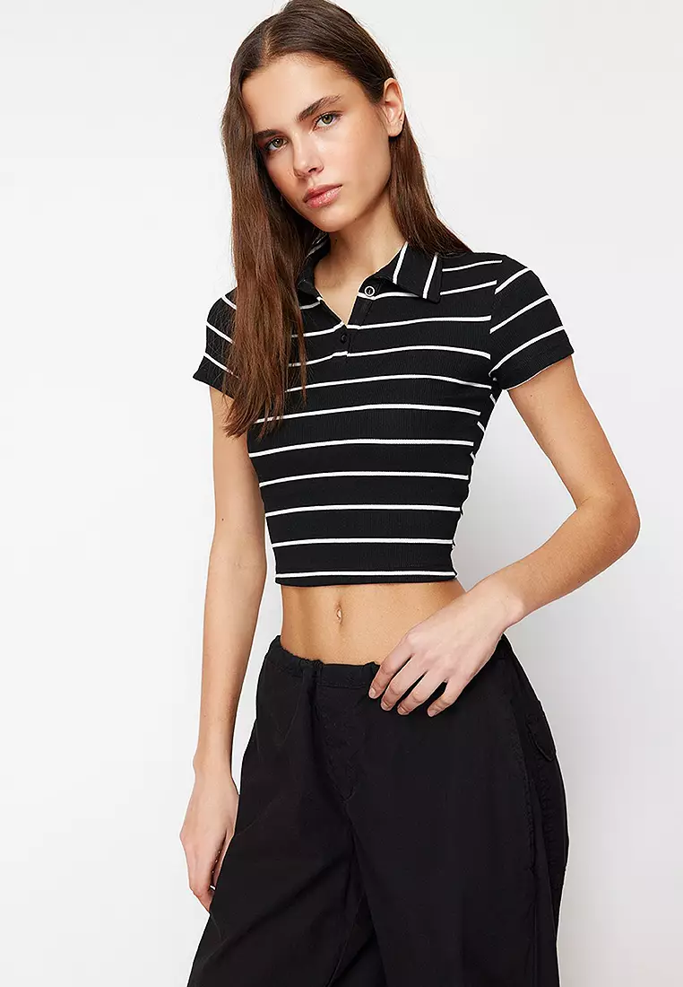 Trendyol Striped Polo Blouse