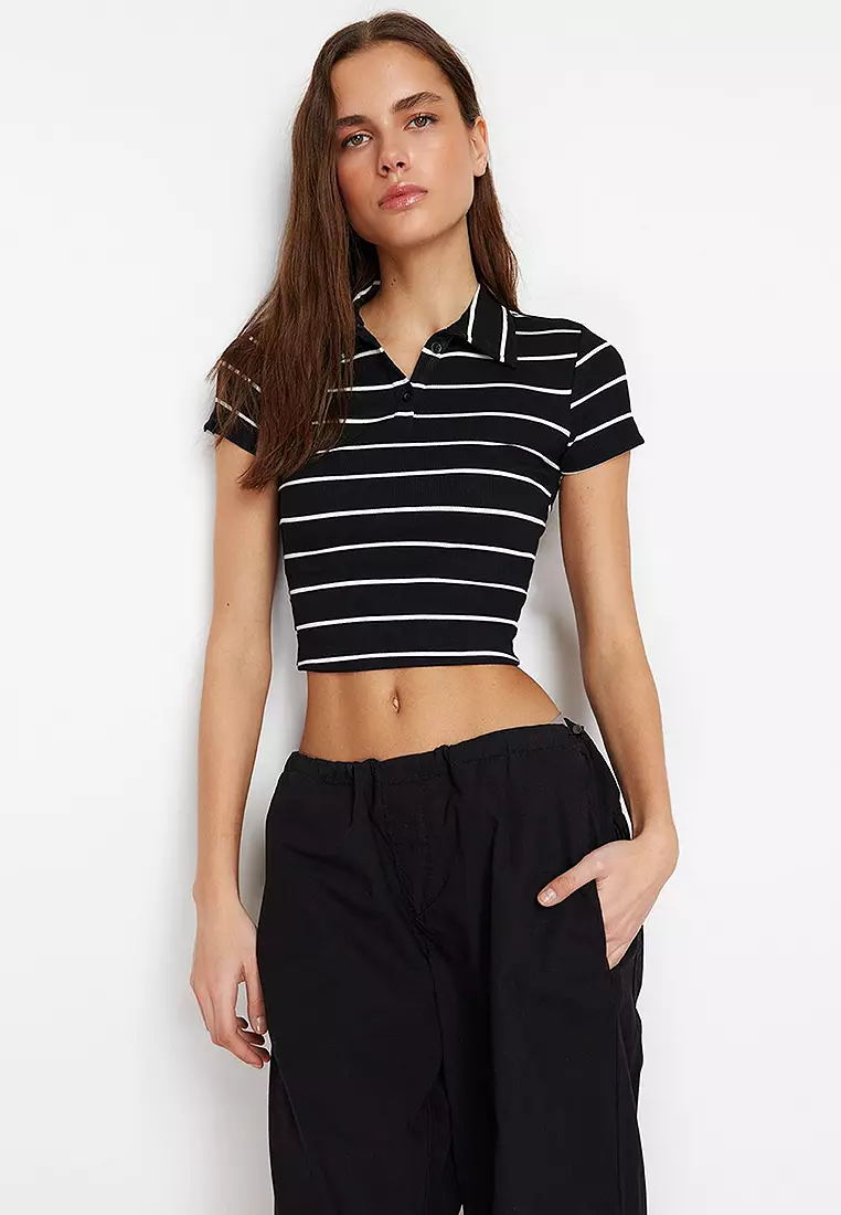 Trendyol Striped Polo Blouse