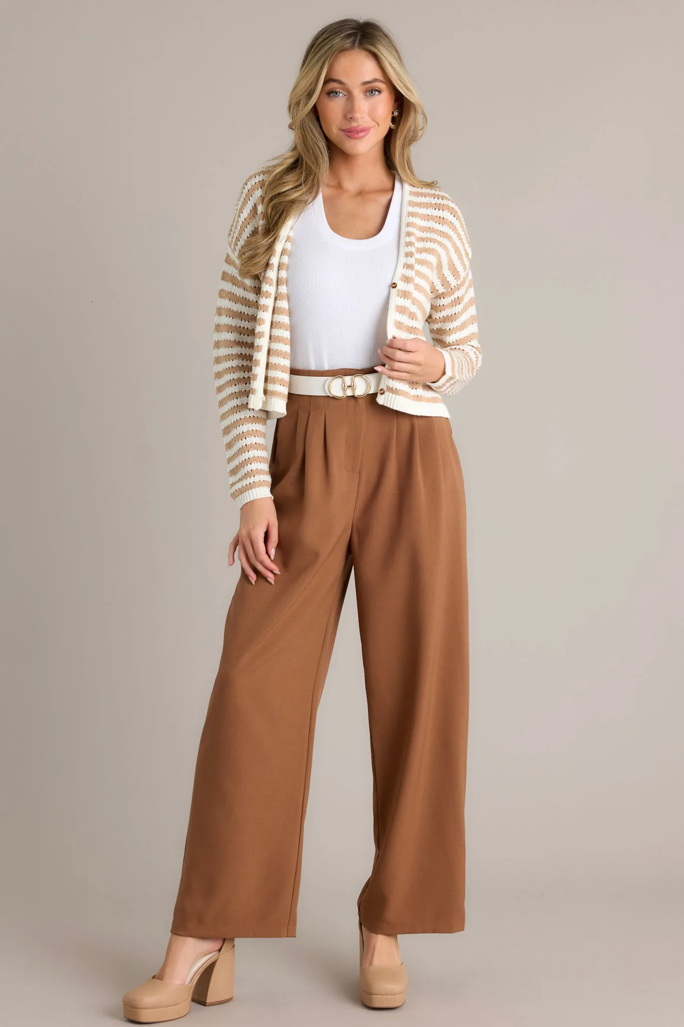 Urban Uproar Coffee Straight Leg Pants