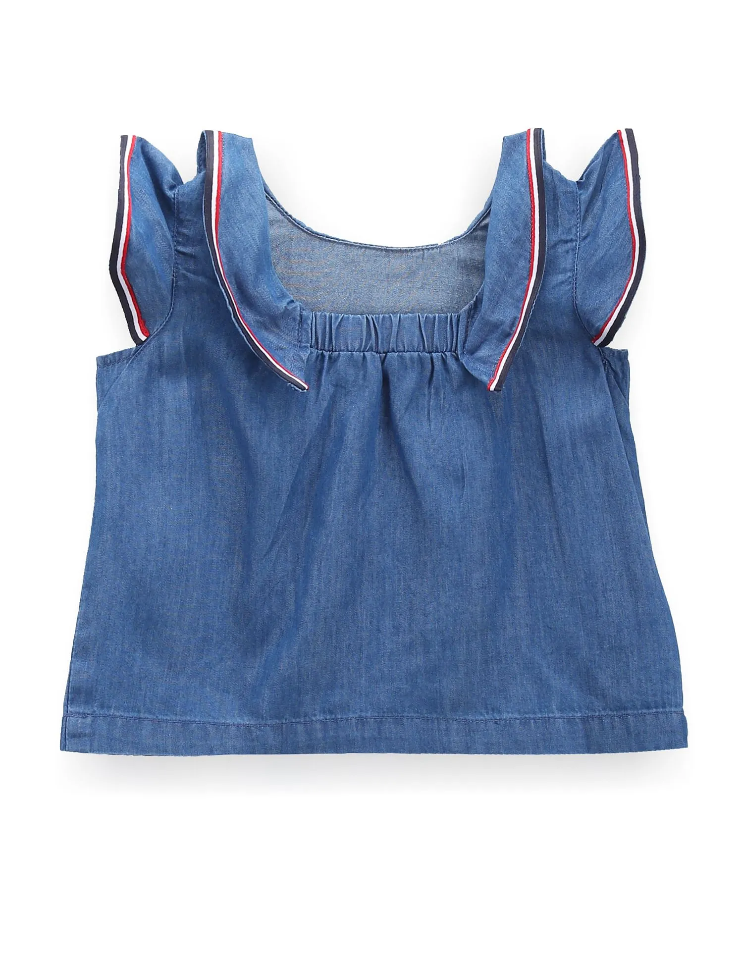 U.S. Polo Assn. Kids Girls Sleeveless Rufflle Top