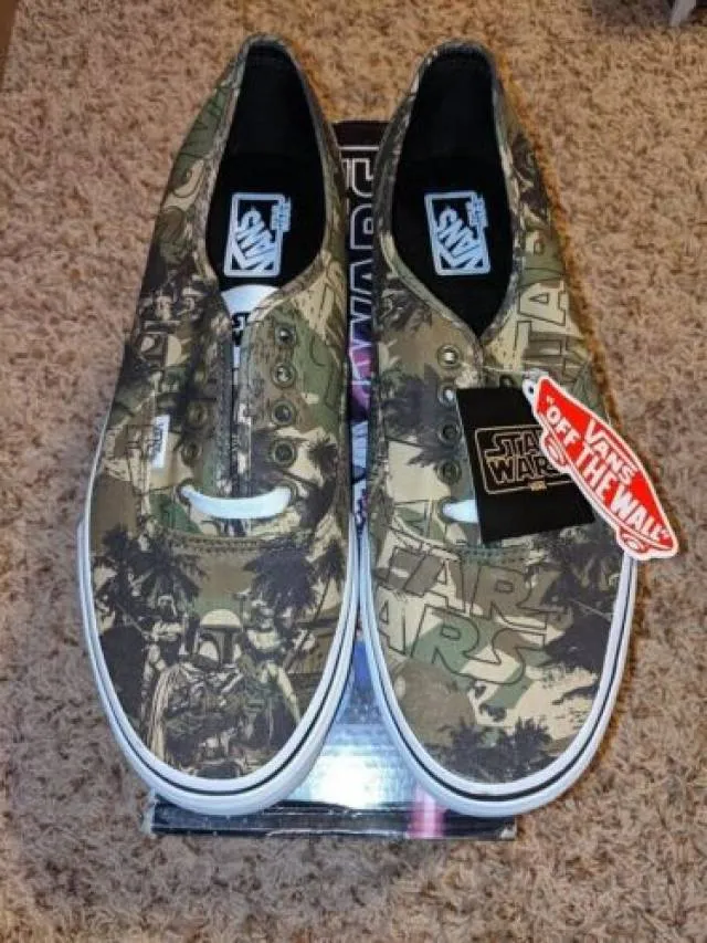 Vans Star Wars x Authentic Boba Fett Camo NEW RARE Vinta...