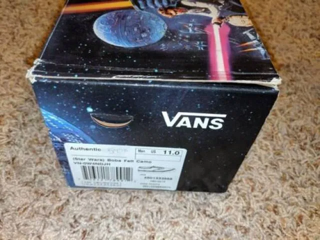 Vans Star Wars x Authentic Boba Fett Camo NEW RARE Vinta...