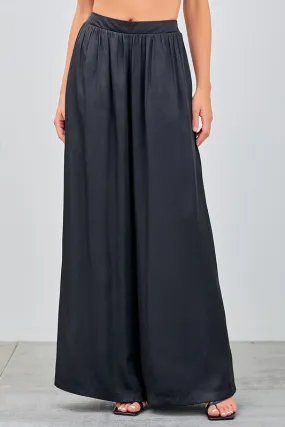 Venus Wide Leg Palazzo Pants - Black