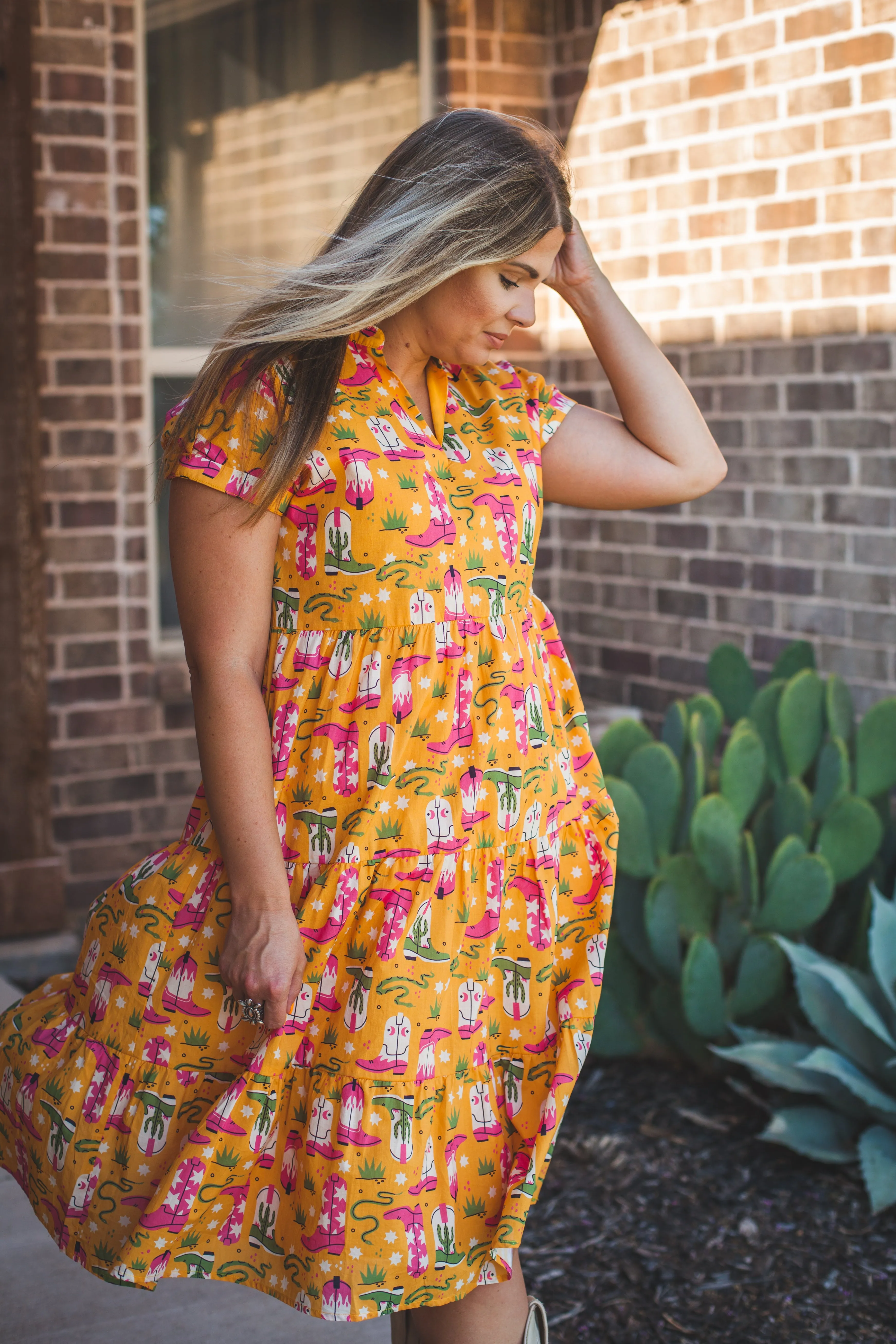 Western Sunny Boot Dress