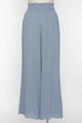 Wide Smock Pants (Blue)