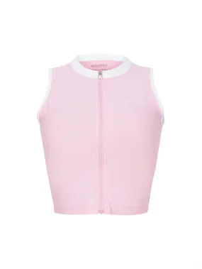 [WMS] Woman Sleeveless Dolfhin Set-Up Water Top Pink