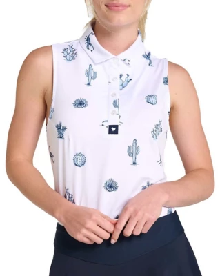 Women's Bad Birdie Deserted Sleeveless Golf Polo