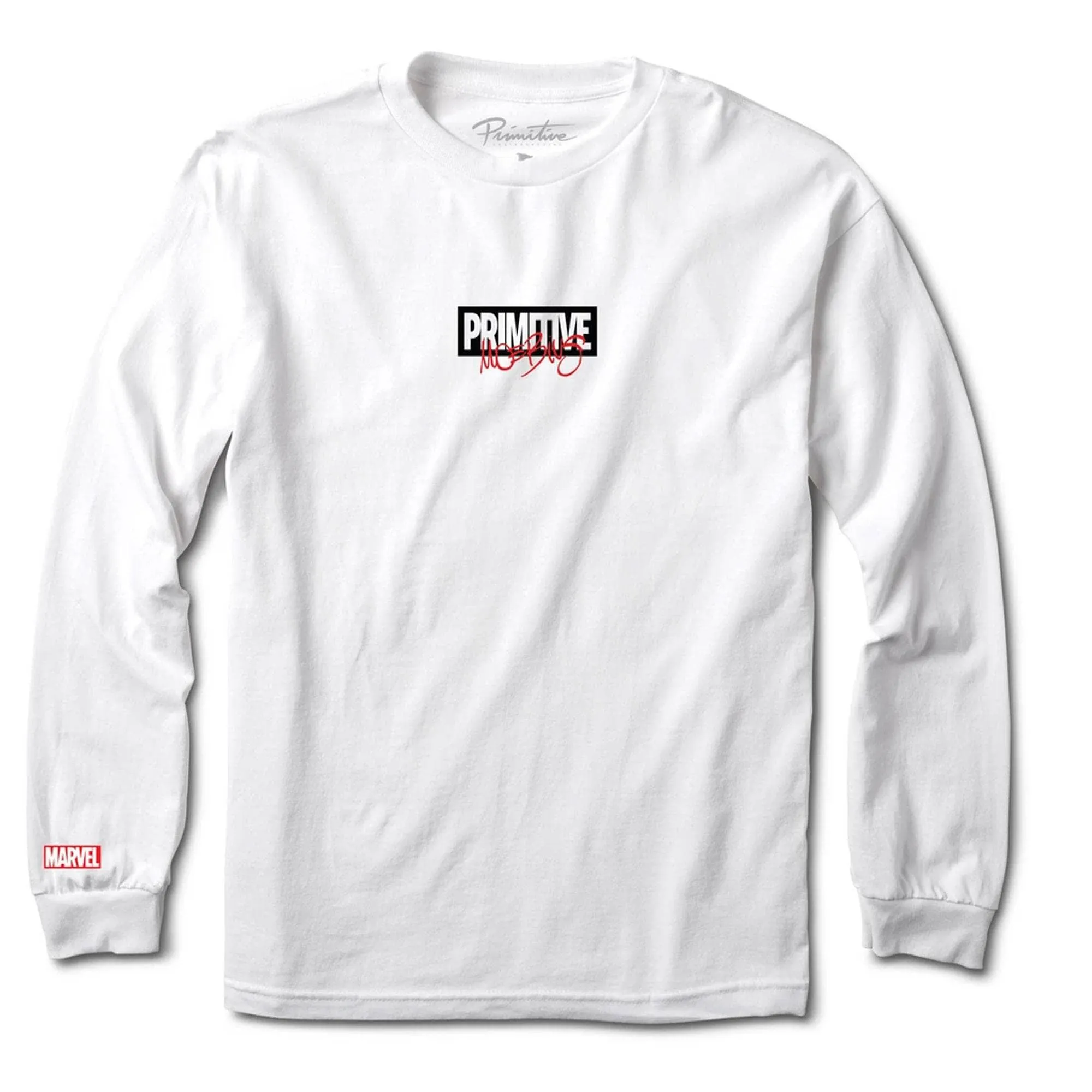 x Marvel x Moebius Iron Man Long Sleeve Skate T-Shirt - White